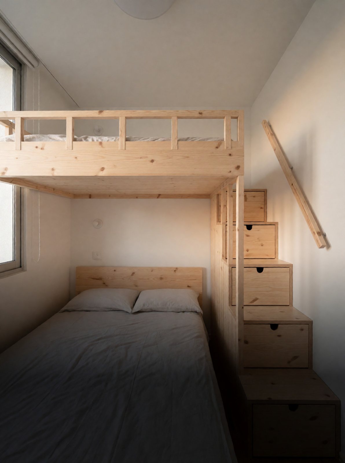 Letto a soppalco su misura