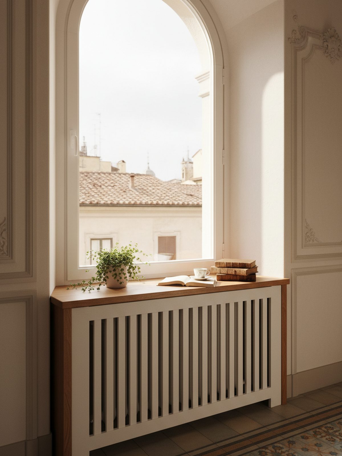 Copritermosifone in legno su misura