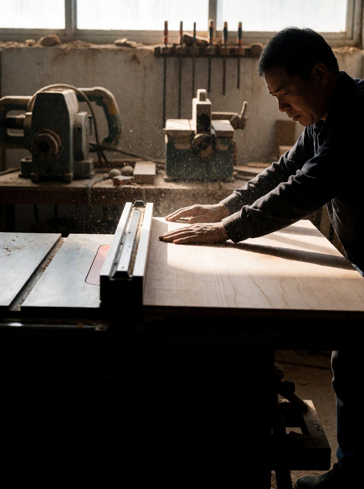 Lavorazione del legno nel laboratorio